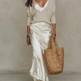 Elena | Satin Midi Dress