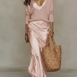 Elena | Satin Midi Dress