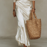 Elena | Satin Midi Dress