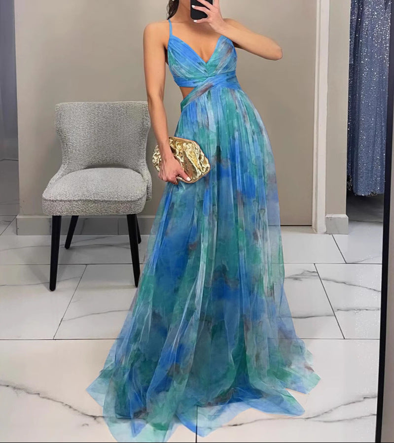 La Scintilla | Maxi Haljina s Cvjetnim Uzorkom Elegancije