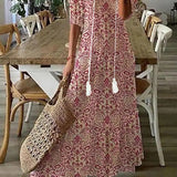 Sofia | Boho Vintage Ljetna Maxi Haljina