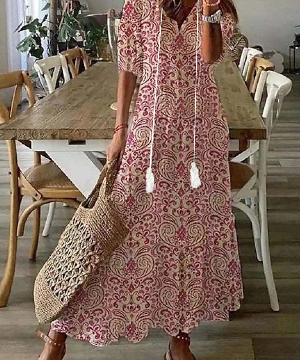 Sofia | Boho Vintage Ljetna Maxi Haljina