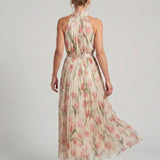 Aurelle | Halter Neck Cvjetna Midi Haljina