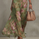 Livia | Maxi Halter Dress with Floral Print