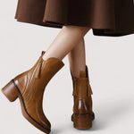 Adriana™ | Kožne Ankle Boots - nadiazagreb
