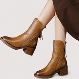 Adriana™ | Kožne Ankle Boots - nadiazagreb