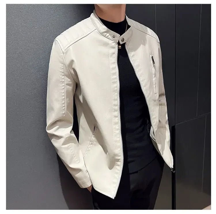 Adrien™ | Elegantna uska kožna jakna - nadiazagreb