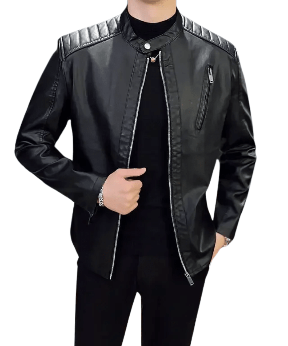 Adrien™ | Elegantna uska kožna jakna - nadiazagreb
