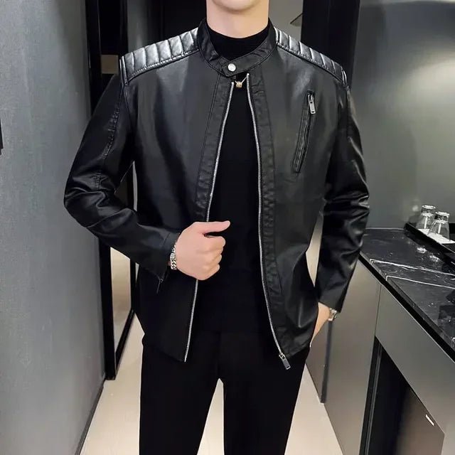 Adrien™ | Elegantna uska kožna jakna - nadiazagreb