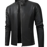 Alexandre™ | Elegant Men's Leather Biker Jacket - nadiazagreb