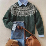 Aurora – Klasični vintage pleten sweater - nadiazagreb