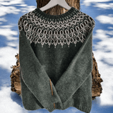 Aurora – Klasični vintage pleten sweater - nadiazagreb
