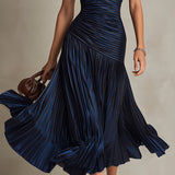 Adriana - Midi haljina od vintage svile