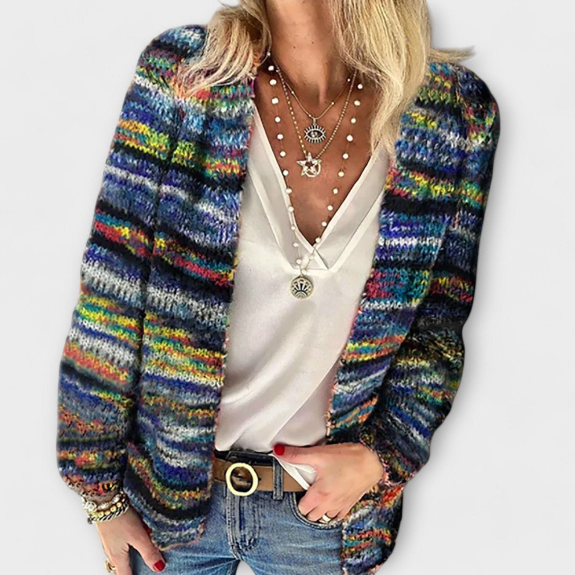 Birgitte™ | Vibrant and Cozy Knitted Jacket - nadiazagreb