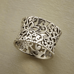 Bonnie – Vintage Silver Hollow Ring - nadiazagreb