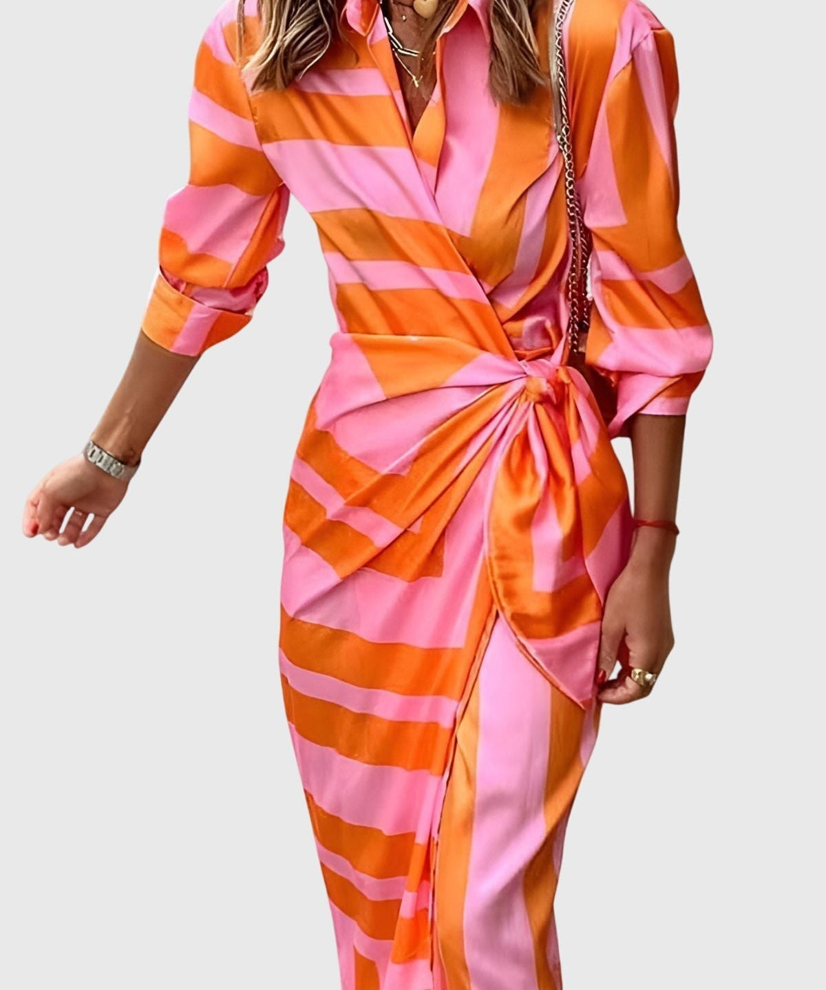 Everly | Elegantna Haljina s Uzorkom