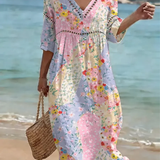 Clara Waverly™ | Floral Patchwork Dress