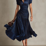 Adriana - Midi haljina od vintage svile