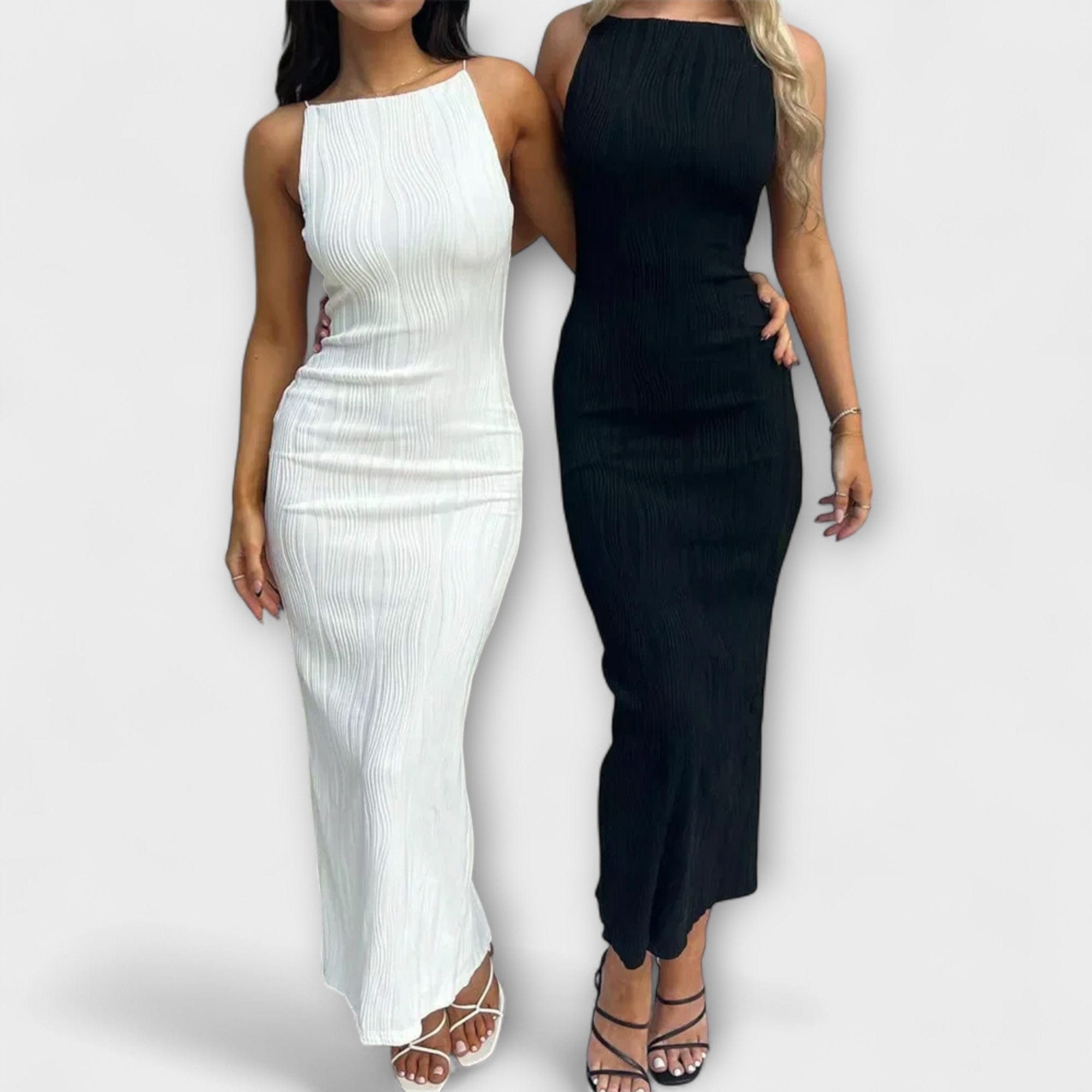 Elegantna duga haljina s rukavima - nadiazagreb