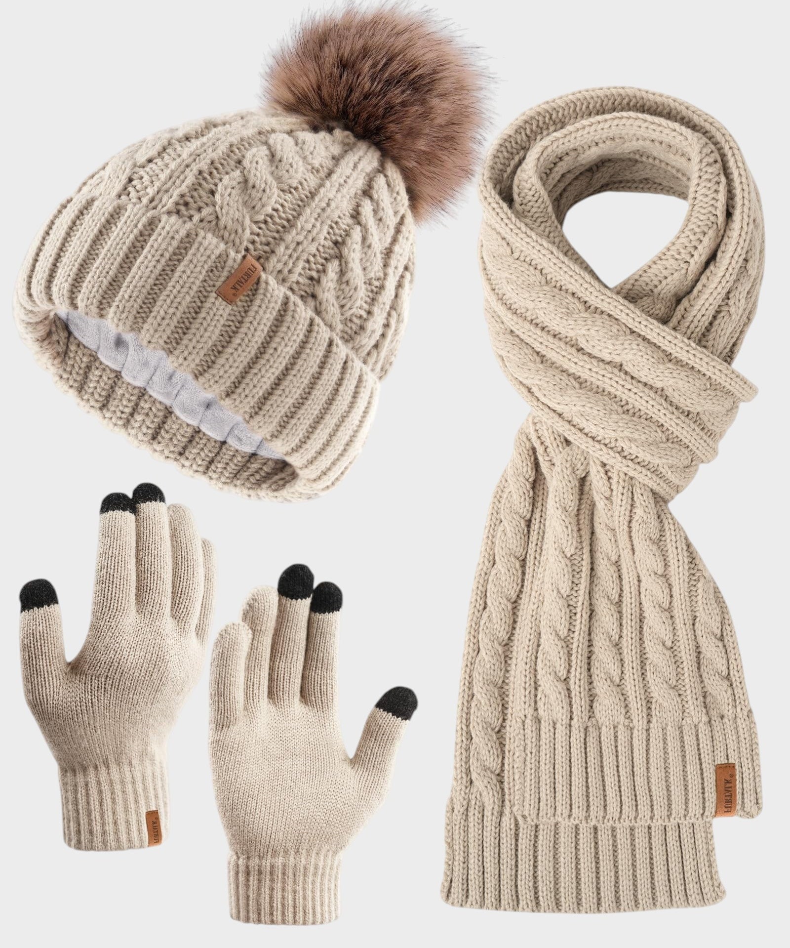 Elegantni zimski set: kapa, šal i rukavice - nadiazagreb