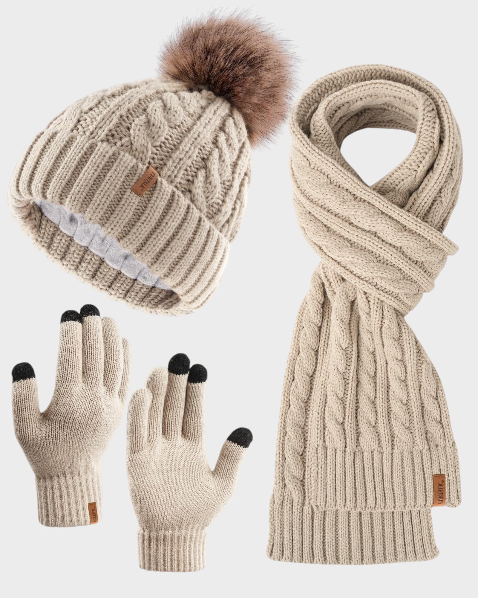 Elegantni zimski set: kapa, šal i rukavice - nadiazagreb