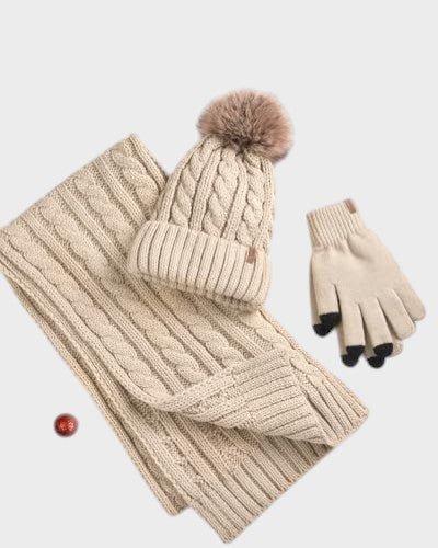 Elegantni zimski set: kapa, šal i rukavice - nadiazagreb
