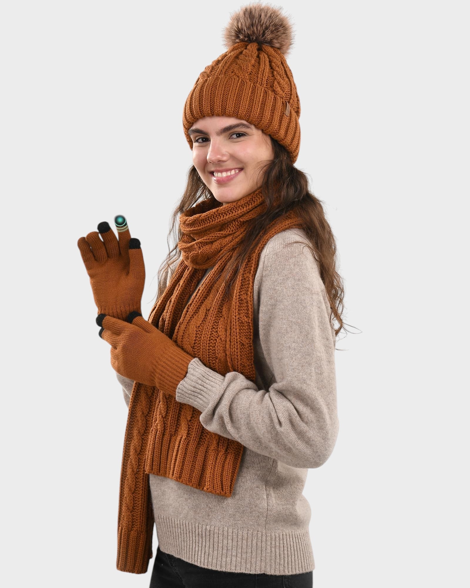 Elegantni zimski set: kapa, šal i rukavice - nadiazagreb