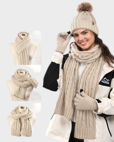 Elegantni zimski set: kapa, šal i rukavice - nadiazagreb