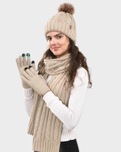 Elegantni zimski set: kapa, šal i rukavice - nadiazagreb