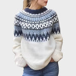 Elin – Klasični vintage pleten sweater - nadiazagreb
