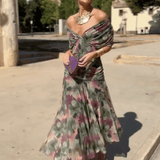 Eloria | Elegantna duga haljina za žene s cvjetnim motivom - nadiazagreb