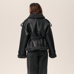Elvira™ | Shearling Kaput s Pojasom - nadiazagreb