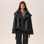 Elvira™ | Shearling Kaput s Pojasom - nadiazagreb