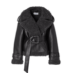 Elvira™ | Shearling Kaput s Pojasom - nadiazagreb