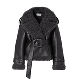 Elvira™ | Shearling Kaput s Pojasom - nadiazagreb