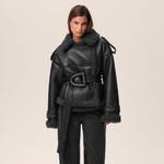 Elvira™ | Shearling Kaput s Pojasom - nadiazagreb