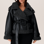 Elvira™ | Shearling Kaput s Pojasom - nadiazagreb