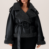 Elvira™ | Shearling Kaput s Pojasom - nadiazagreb