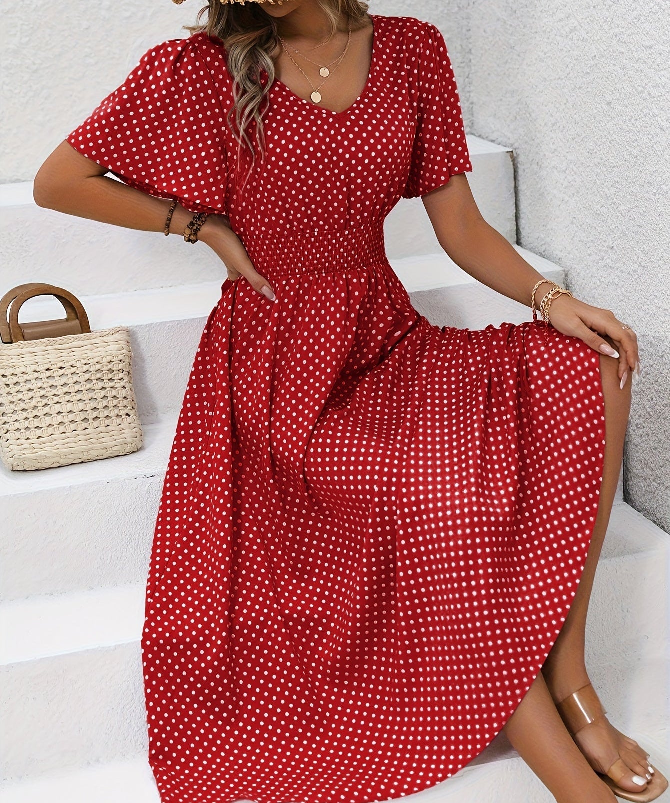 La Scintilla | Élisa Elegant Polka Dot Dress