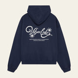 HOODIE S CVJETNIM MOTIVOM, TAMNO PLAVI