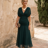 Elegantna maxi haljina za zabavu s dekolteom u obliku srca
