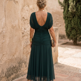 Elegantna maxi haljina za zabavu s dekolteom u obliku srca