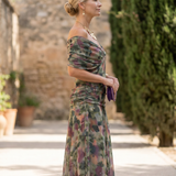 Elegantna maxi haljina za zabavu s dekolteom u obliku srca