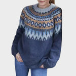 Freya – Klasični vintage pleten sweater - nadiazagreb