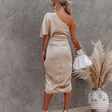 Tamari™ | Elegantna Midi Haljina od Satenastog Materijala
