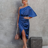Tamari™ | Elegantna Midi Haljina od Satenastog Materijala