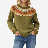 Isla – Klasični vintage pleten sweater - nadiazagreb