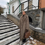 Ivica - Premium plišani umjetni mink dugi kaput - nadiazagreb