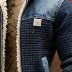 Jakov | VESTA TAMNO PLAVA S DENIM DETALJIMA - nadiazagreb