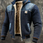 Jakov | VESTA TAMNO PLAVA S DENIM DETALJIMA - nadiazagreb